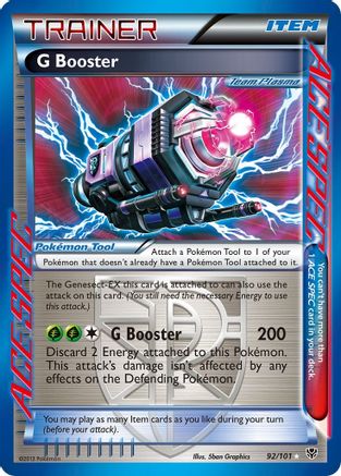 G Booster (Team Plasma) (92/101) - Plasma Blast Holofoil - Rare Ace