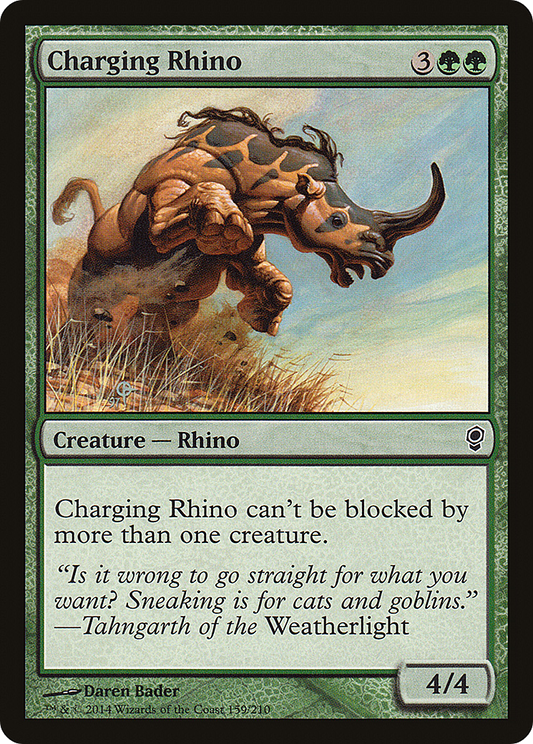 Charging Rhino (CNS-159) - Conspiracy Foil