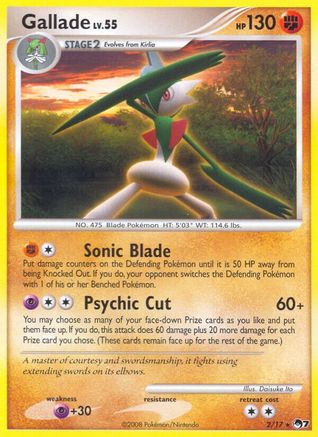 Gallade - 002/17 - POP Series 7 Holofoil