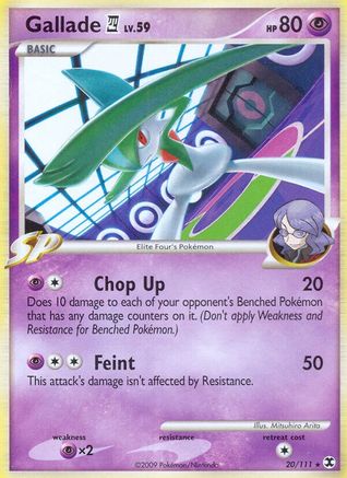Gallade E4 - 020/111 - Rising Rivals Reverse Holofoil