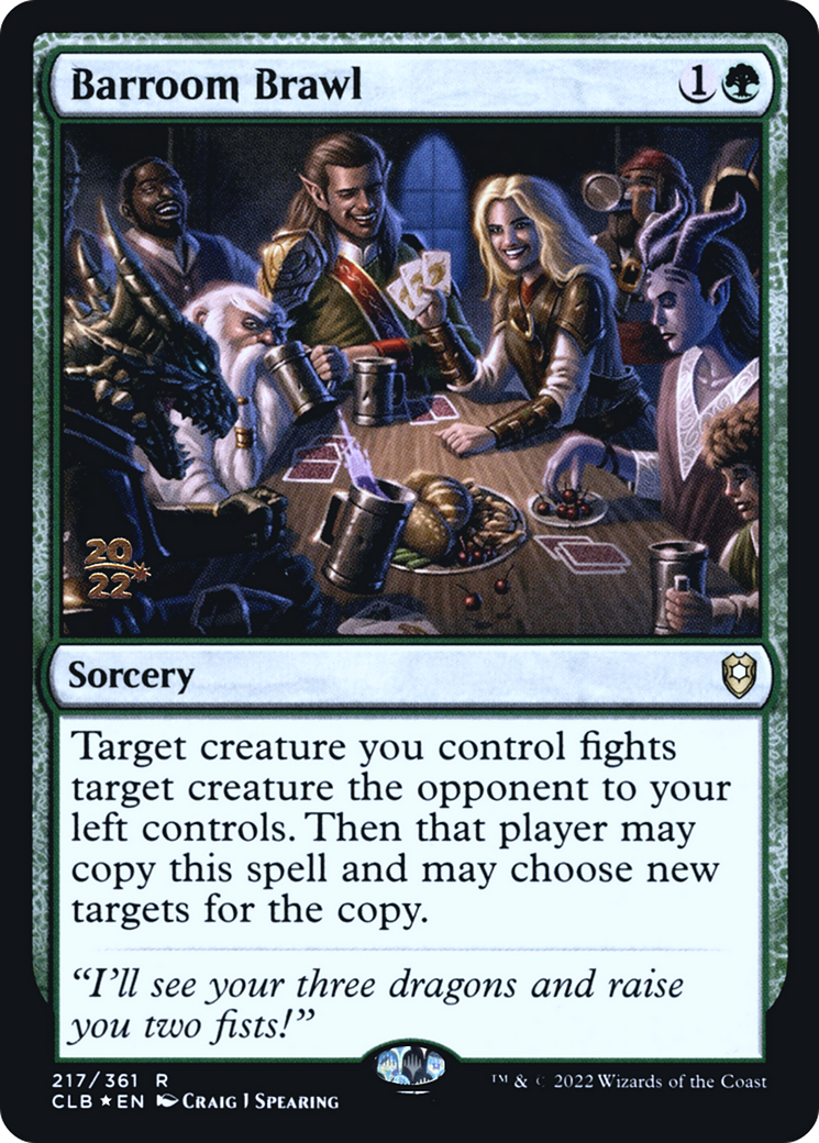Barroom Brawl (PRE-217S) - Battle for Baldur's Gate Promos (Prerelease) Foil