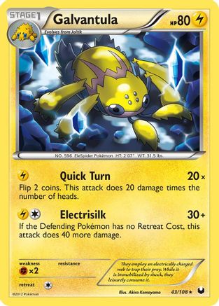 Galvantula 043 - Dark Explorers Normal - Rare