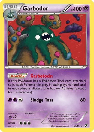 Garbodor 068/113 - Legendary Treasures Holofoil - Holo Rare