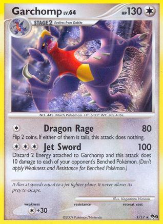 Garchomp 001 - POP Series 9 Normal - Rare