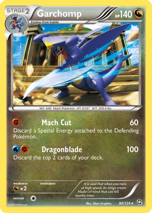 Garchomp (90) 090 - Dragons Exalted Holofoil - Holo Rare