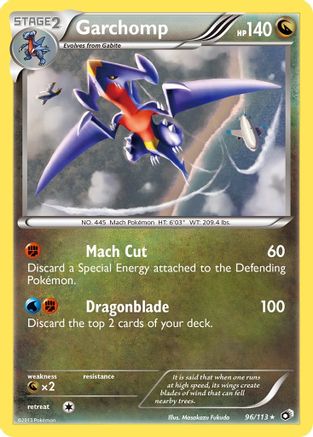 Garchomp 096/113 - Legendary Treasures Reverse Holofoil - Holo Rare