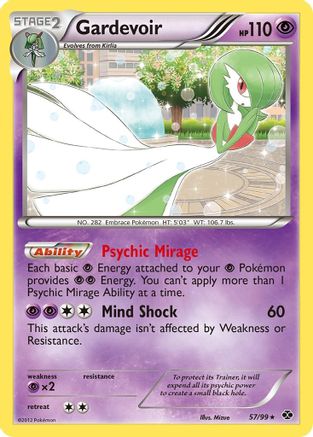 Gardevoir 057/99 - Next Destinies Holofoil - Holo Rare