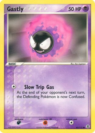 Gastly - 063/112 - FireRed & LeafGreen Reverse Holofoil