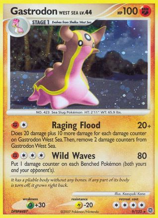 Gastrodon West Sea (9/132) - Secret Wonders Holofoil - Holo Rare