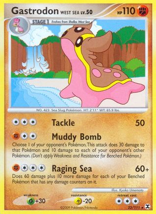 Gastrodon West Sea - 022/111 - Rising Rivals Reverse Holofoil