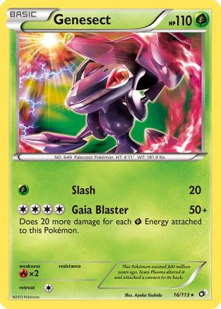 Genesect 016 - Legendary Treasures Reverse Holofoil - Holo Rare
