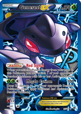 Genesect EX (Team Plasma) (97 Full Art) 097 - Plasma Blast Holofoil - Ultra Rare