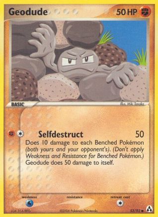 Geodude 053/92 - Legend Maker Reverse Holofoil - Common