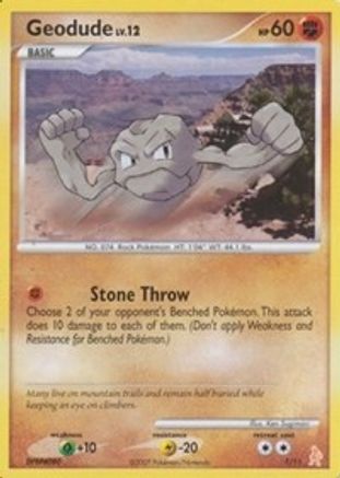 Geodude (1) - DP Trainer Kit Manaphy & Lucario  - Common