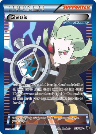 Ghetsis (Team Plasma) (Full Art) (115/116) - Plasma Freeze Holofoil - Ultra Rare