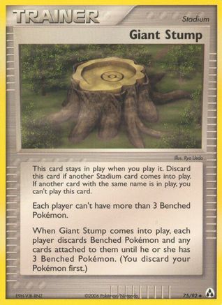 Giant Stump 75/92 - Legend Maker Reverse Holofoil