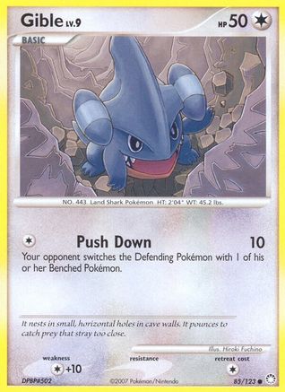 Gible (85/123) - Mysterious Treasures  - Common