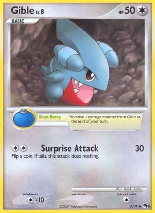 Gible - 007/17 - POP Series 6 Normal