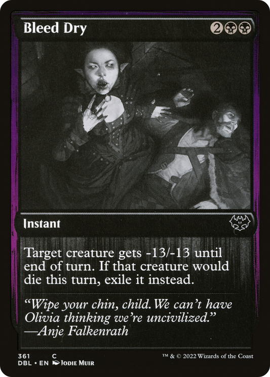 Bleed Dry (DBL-361) - Innistrad: Double Feature Foil