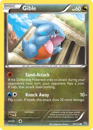 Gible 87/124 - Dragons Exalted Reverse Holofoil