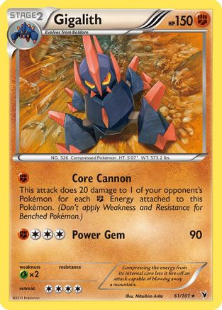 Gigalith - 061/101 - Noble Victories Reverse Holofoil