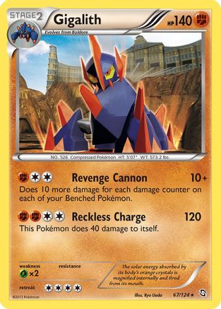 Gigalith 067 - Dragons Exalted  - Holo Rare