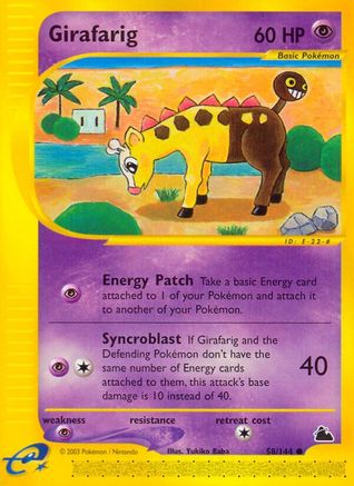 Girafarig 058 - Skyridge Normal - Common