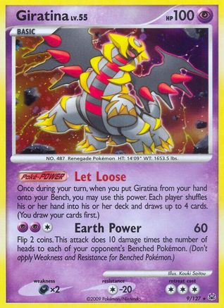 Giratina (9) 009 - Platinum Reverse Holofoil - Holo Rare