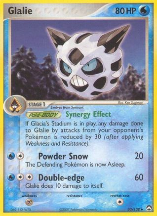 Glalie - 030/108 - Power Keepers Reverse Holofoil