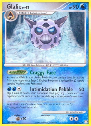 Glalie (25/123) - Mysterious Treasures Reverse Holofoil - Rare