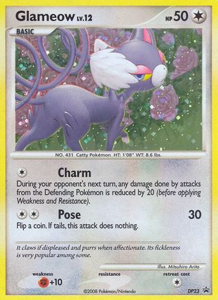 Glameow - DP23  - Diamond and Pearl Promos Holofoil