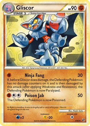 Gliscor - 004/90 - Undaunted Reverse Holofoil