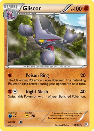 Gliscor - 081/149 - Boundaries Crossed Holofoil