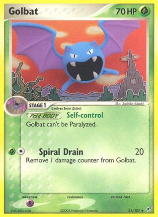 Golbat 031 - Deoxys Reverse Holofoil - Uncommon