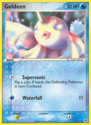 Goldeen 061/107 - Deoxys Reverse Holofoil - Common