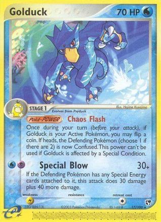 Golduck 017 - Sandstorm Reverse Holofoil - Rare