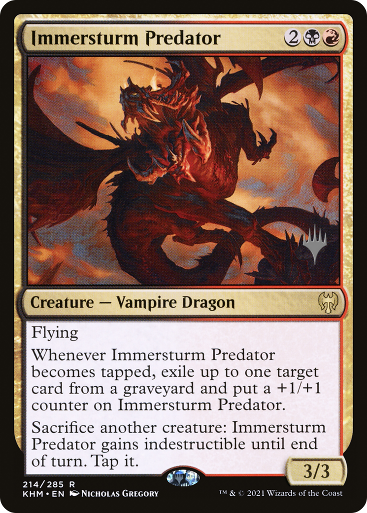 Immersturm Predator (PPKHM-214P) - Kaldheim Promos (Promo Pack)