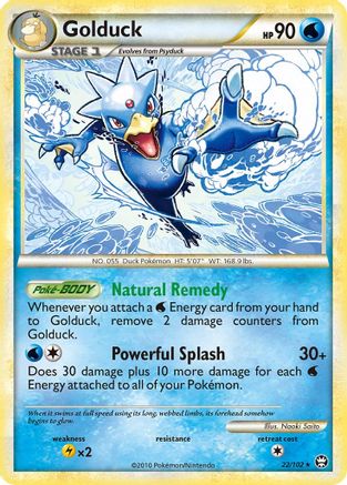 Golduck - 022/102 - Triumphant Reverse Holofoil