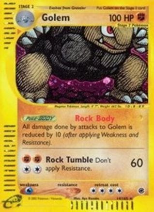 Golem (14) 014 - Expedition Holofoil - Holo Rare