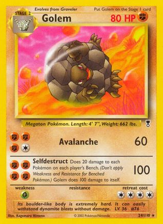 Golem 024/110 - Legendary Collection Reverse Holofoil - Rare