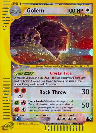 Golem 148 - Skyridge Reverse Holofoil - Secret Rare
