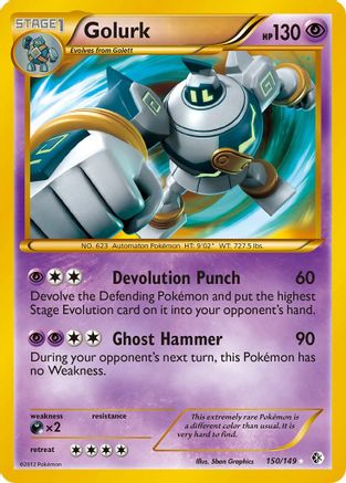Golurk - 150/149 - Boundaries Crossed Holofoil