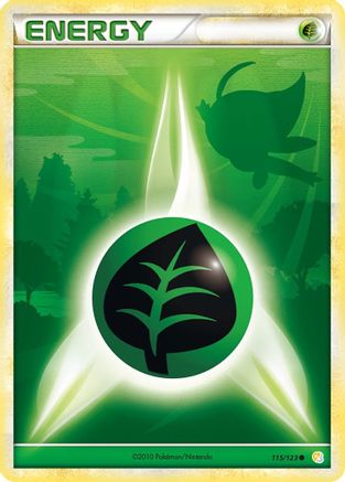 Grass Energy 115/123 - HeartGold SoulSilver Reverse Holofoil - Common