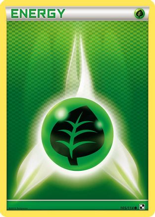 Grass Energy 105/114 - Black and White Normal - Common