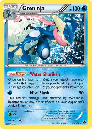 Greninja 041/146 - XY Base Set Holofoil - Holo Rare
