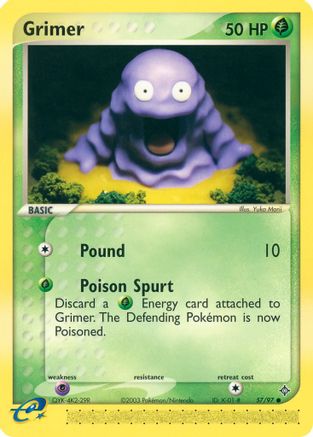 Grimer (57/97) - Dragon Reverse Holofoil - Common