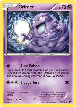 Grimer (45/116) - Plasma Freeze Reverse Holofoil - Common
