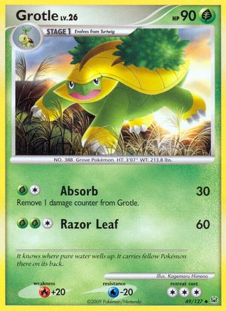 Grotle 049 - Platinum Reverse Holofoil - Uncommon