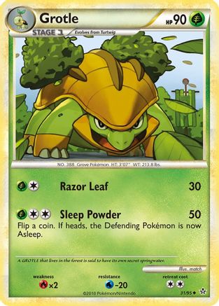 Grotle - 031/95 - Unleashed Reverse Holofoil