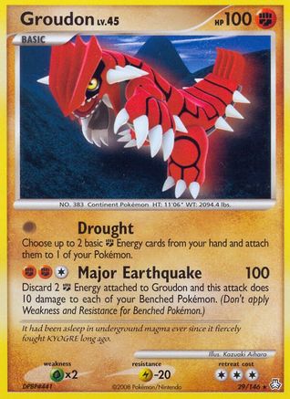 Groudon (29/146) - Legends Awakened  - Rare
